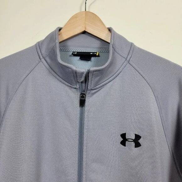 Under Armour Lightweight Full Zip Jacket Gray Men Size L Training Athletic - Picture 3 of 13